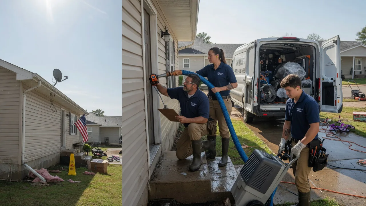 Ceiling Water Damage Restoration in Roann, IN near me